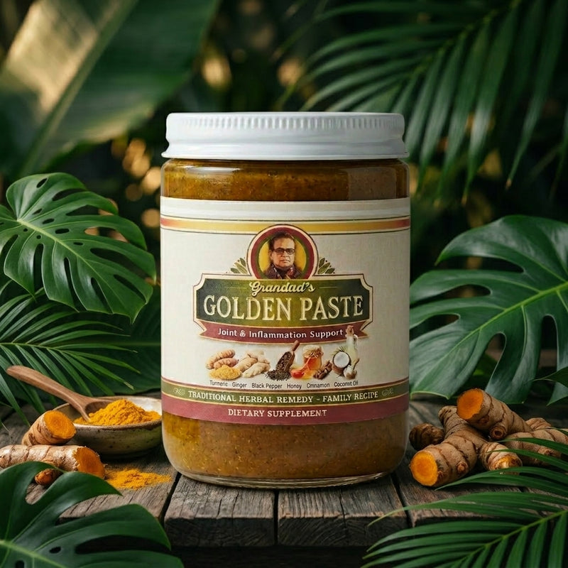 Grandad's Golden Paste jar